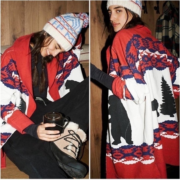 Free People Movement Cardi Mountain Graphic NWT - Picture 1 of 15